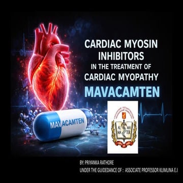 MAPLE-HCM.Aficamtan Vs Metoprolol Mono therapy in Obstructive HCM | PPTX