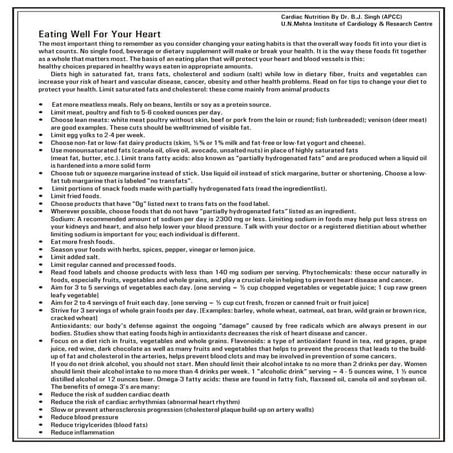 Cardiac nutrition by dr. b.j
