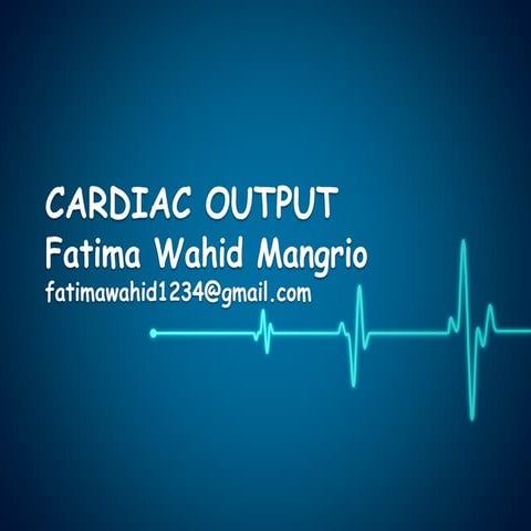 Cardiac output