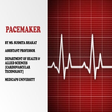 Cardiac pacemaker | PPTX