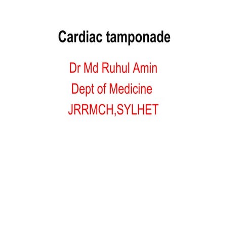 Cardiac tamponade