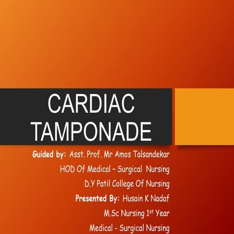 Cardiac tamponade