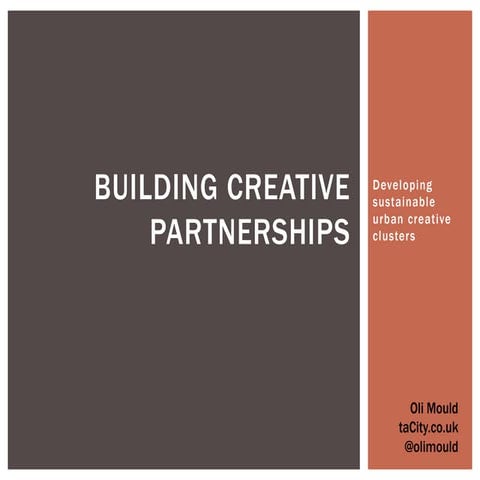 Building Creative Partnerships