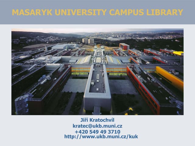 Presentation for Cardiff University...