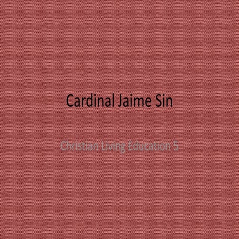 Cardinal Jaime Sin