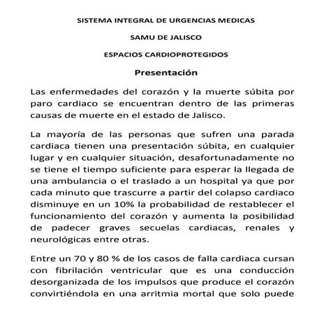 DESFIBRILADORES SAMU DE JALISCO