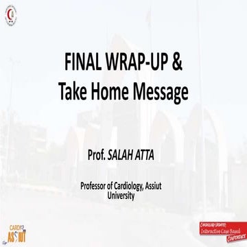 Cardio assiut 2020 wrap up of af session and how to apply guidelines