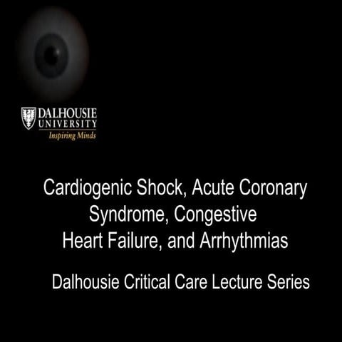 Cardiogenic Shock And Arrhythmias