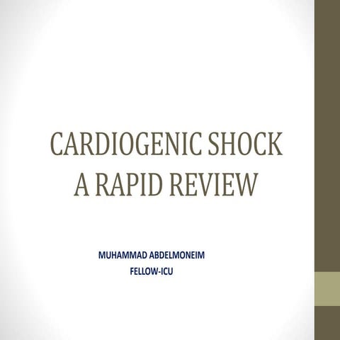 Cardiogenic shock