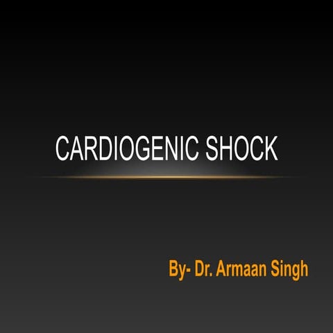 Cardiogenic shock