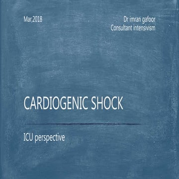 Cardiogenic shock