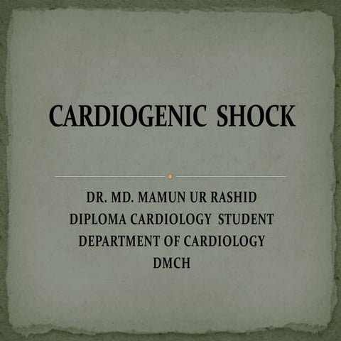 Cardiogenic  shock