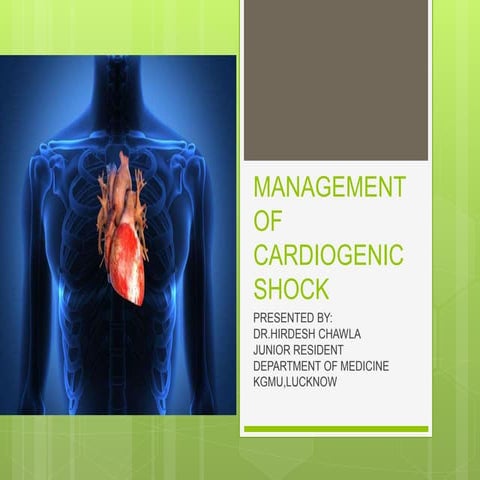 Cardiogenic shock 1