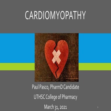 Cardiomyopathy Presentation