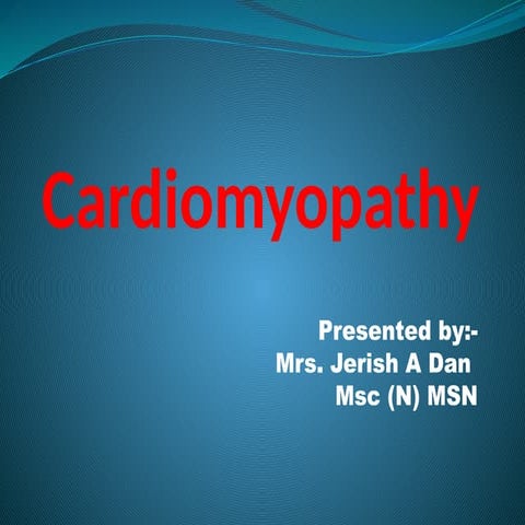 Details of techniques CARDIOMYOPTHY  .pptx