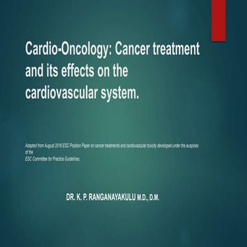 Cardio oncology
