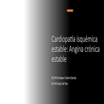 CARDIOPATIA ISQUEMICA MEDICINA INTERNA L