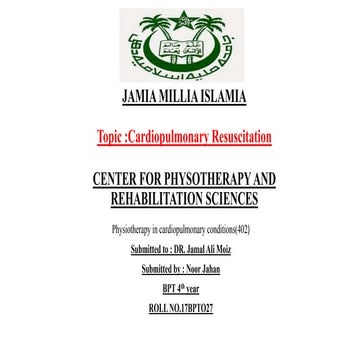 Cardiopulmonary resucitation