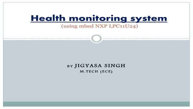 Health monitoring system | PPT