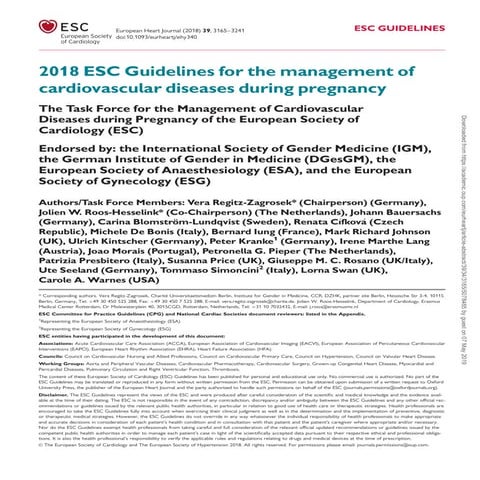 Cardiovascular disease in pregnancy | PDF