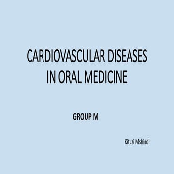 CARDIOVASCULAR DISEASES IN ORAL MEDICINE.pptx