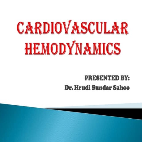 Cardiovascular hemodynamics