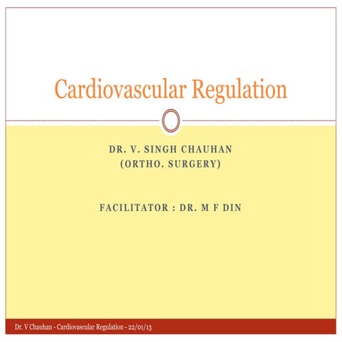 Cardiovascular regulation