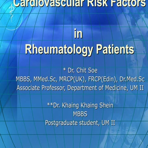 Cardiovascular risk factors in rheumatology patients | PPT