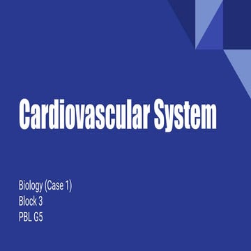 Cardiovascular system