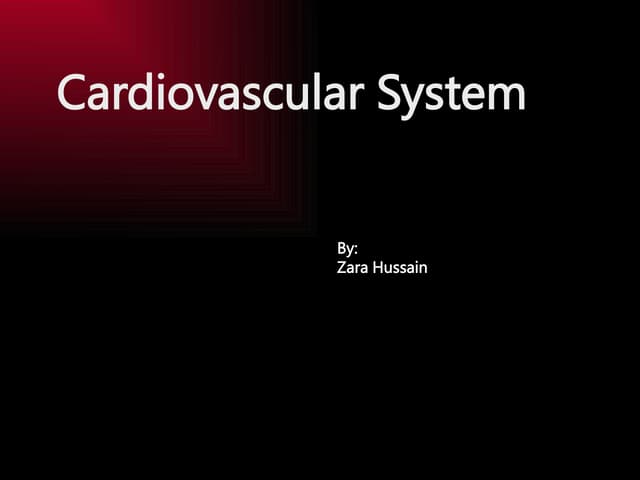 Cardiovascular System 2 Pptx Ppt Cardiovascular System 2 Pptx Ppt
