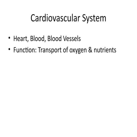 Comprehensive Overview of the Cardiovascular System and Nursing Care | PPTX
