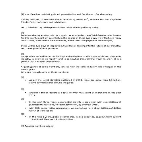 Cards and payments keynote