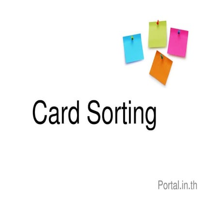 Card sorting