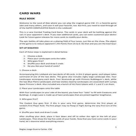 Card wars | PDF