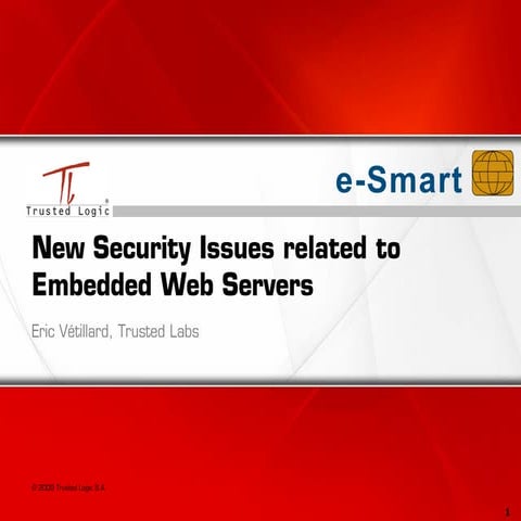 New Security Issues related to Embedded Web Servers