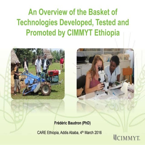 CIMMYT Ethiopia Technologies