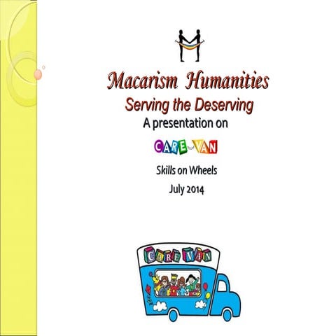 Care van.macarism humanities12