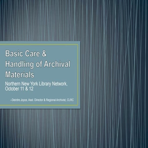 Care and handling ss