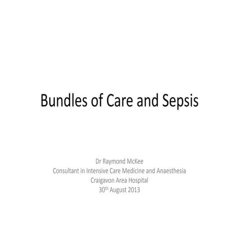 Care Bundles in Sepsis