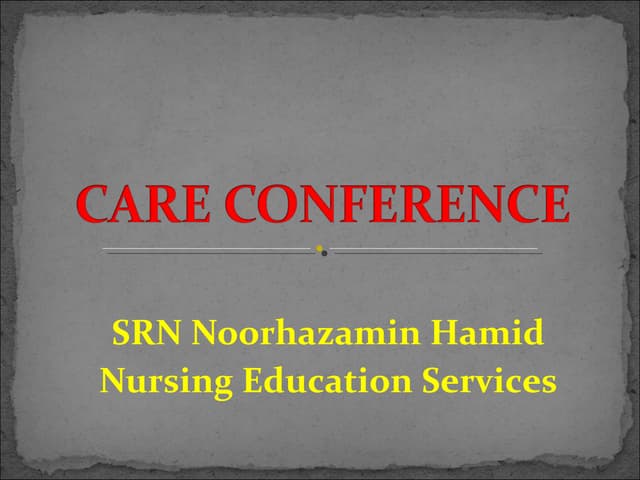 Care conference urti