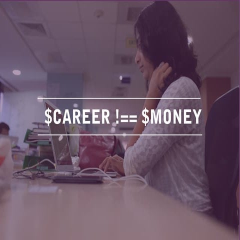 Career != Money