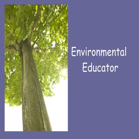 Career   Environmental Educator