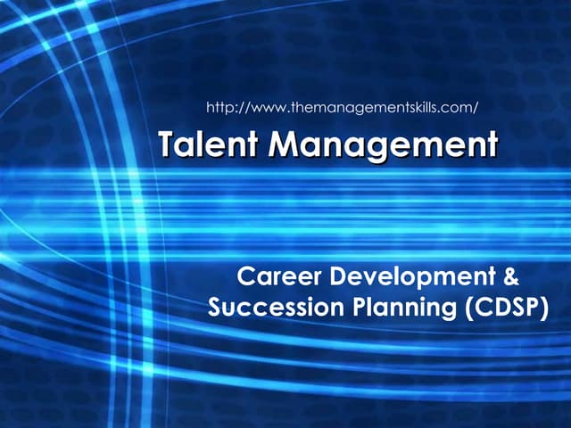 Career Development & Succession Pla...