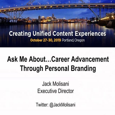 Career advancement through personal branding