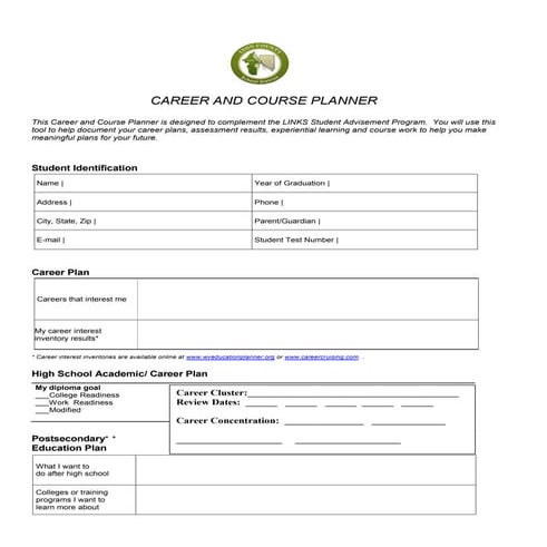 Career and course planner