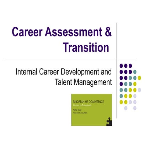 Career assessment & transition