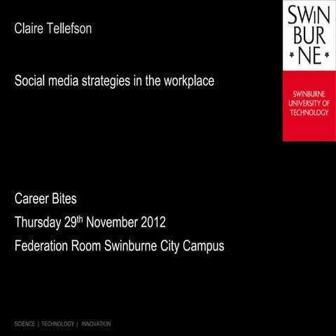 Social media strategies in the workplace