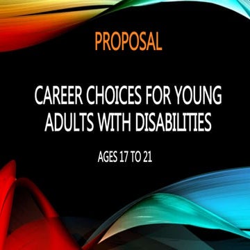 Career Choices for Young Adults with Disabilities