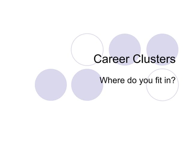 Career Clusters