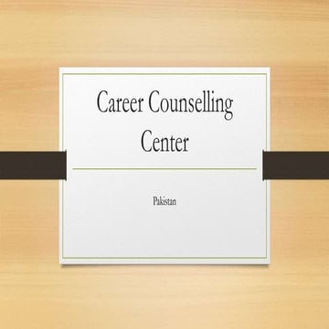Career counselling in pakistan
